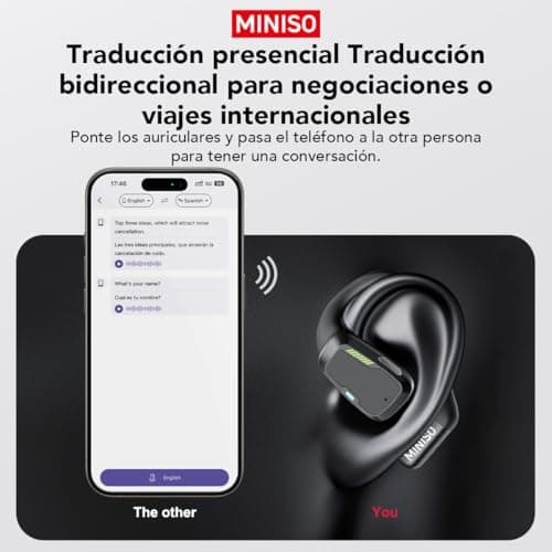 MINISO M98 Real Time Translation Earbuds with Bluetooth 5.4 for Running
| MINISO M98 135 Language Support Earbuds for D