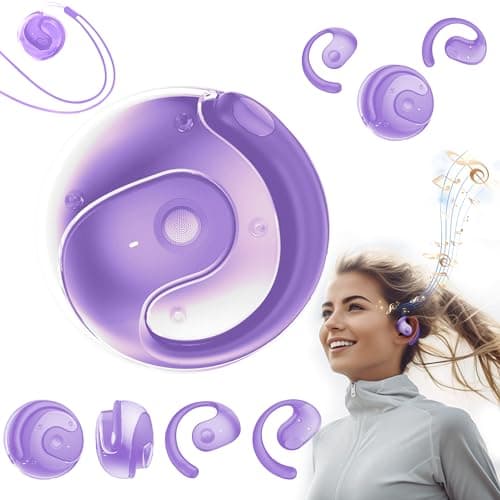BRONA X15 Pro Purple Wireless Bluetooth Earbuds for Music Lovers During Workouts
| BRONA X15 Pro Purple Open Ear Blueto