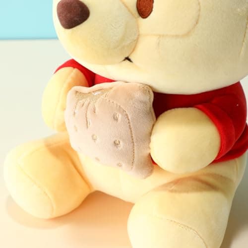 MINISO Winnie-The-Pooh Plush Toy Sitting Holding Biscuits Soft Cute Toy for Sleeping and Decoration
| MINISO Winnie-The