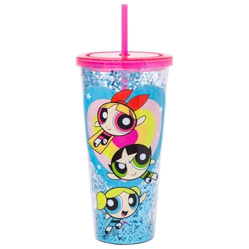 Silver Buffalo Disney Lilo and Stitch Tropical Pattern Plastic Tall Travel Cup for Adults, Outdoor Summer Party, 20 Ounc