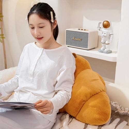 PEACH CAT Capybara Plush Pillow for Kids Soft Food Stuffed Animals 19.7" CroissantGift