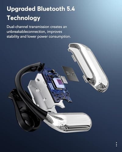 AI Language Translator Earbuds for Travel, Business & Learning - OWS LCD Touchscreen Real-Time Translation - 144 Languag