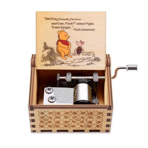 Pooh Musical Box for Sister | Wooden Friendship Gift for BFF | Birthday Anniversary Gift for Girlfriend Boyfriend