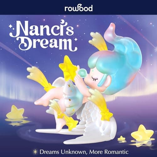 Rowood Blind Box Random Action Figure - Birthday Nanci's Dream Series Collectible Toy Kawaii Single Doll Model Kits for