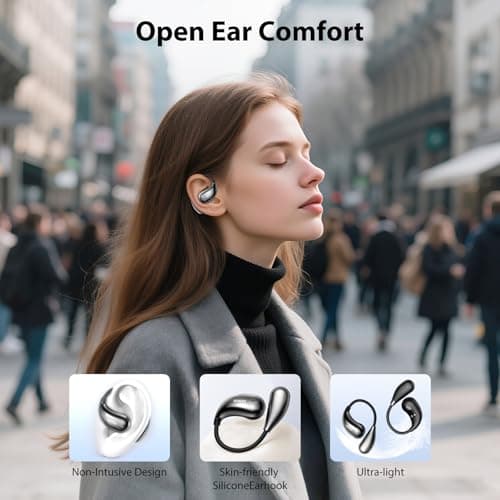 MINISO X33 AI Translation Earbuds for Travelers, Learners & Business Professionals, 135 Language Translator Open Ear Wir