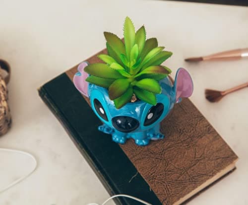 Toynk Disney Lilo & Stitch Full Body 5-Inch Ceramic Planter for Garden Décor  
Toynk Disney Lilo & Stitch Full Body 5-In