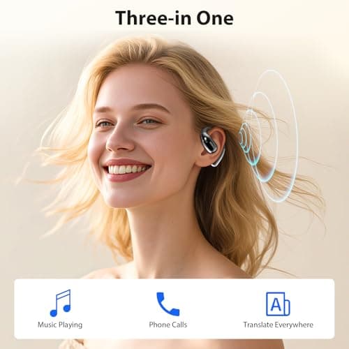 MINISO AI Translation Earbuds Real Time Language Translator for Travel Business & Learning Fit iOS & Android