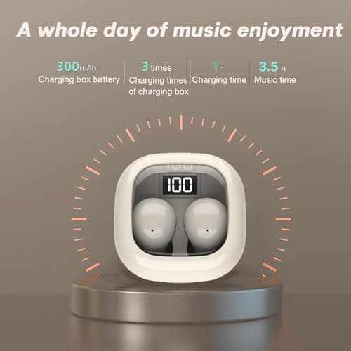 Smallest Low Profile Micro Tiny Discreet Hidden Earbuds for Work and Sleep
| IPX5 Waterproof Wireless Bluetooth Ear Bud