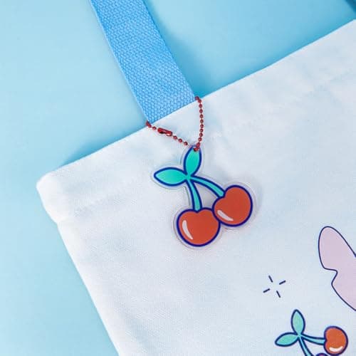 MINISO Disney Stitch Food Party Series Tote Bag Reusable Casual Bag for Women Girls Girly Shopping