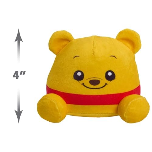 Disney Classics Winnie The Pooh Weighted Plush for Kids, Ages 3 Up, Stress Relief Toy, 4-inch Stuffed Animal by Just Pla