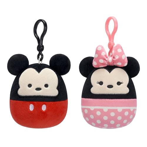 Squishmallows Original Disney Stitch and Pineapple Stitch |5in Clip 2-Pack for Kids – Official Jazwares Plush  
Squishma