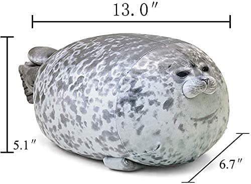 ETAOLINE Small Seal Pillow for Kids and Adults as Soft Bed Companion and Comfort Toy