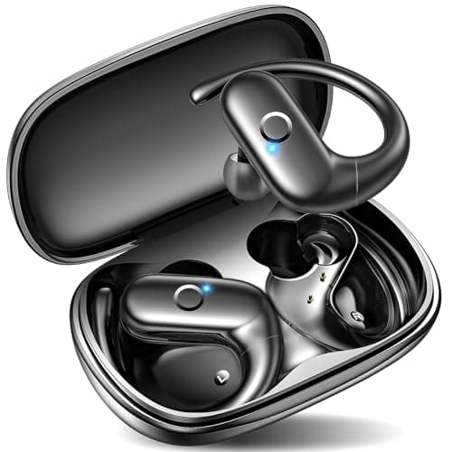 Kurdene Wireless Earbuds Bluetooth Headphones - Over Ear Buds with Deep Bass Sound,60Hrs Playtime - Black  
Kurdene Wire