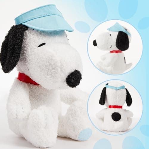 MINISO 14" Sitting Snoopy Plush Toy Stuffed Animals for Kids Boys Girls Summer Travel Collection