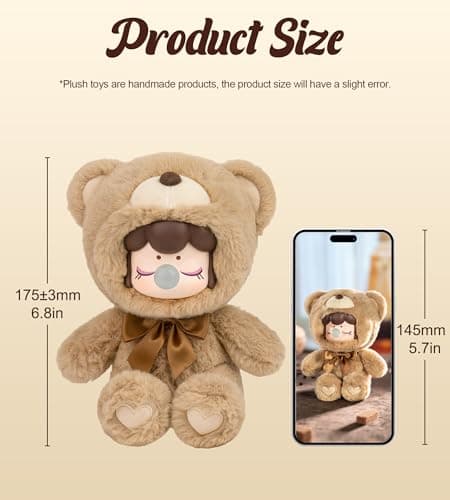 ROBOTIME 7 Inches Cute Anime Plush Doll Blind Box Figure for Collector Gifts