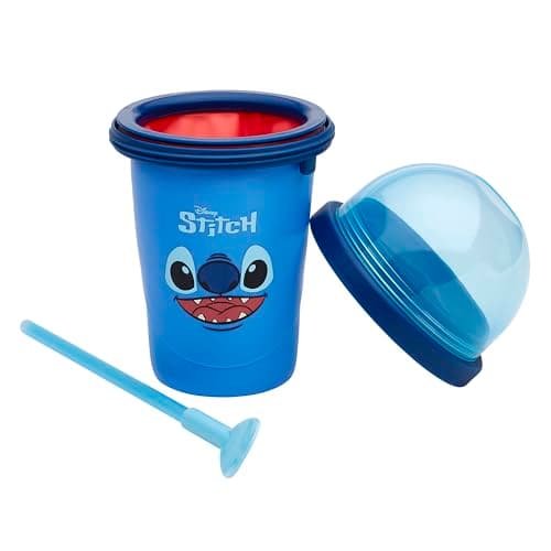 Disney Stitch Chill Factor Original Slushie Maker Cup for Kids and Adults Makes Frozen Drinks and MORE