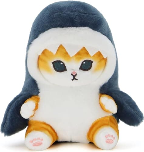 Kawaii Shark Cat Plush Toy Stuffed Animal Doll for Boys & Girls (Shark Cat, 20cm/7.8in)  
Kawaii Shark Cat Plush Toy Stu