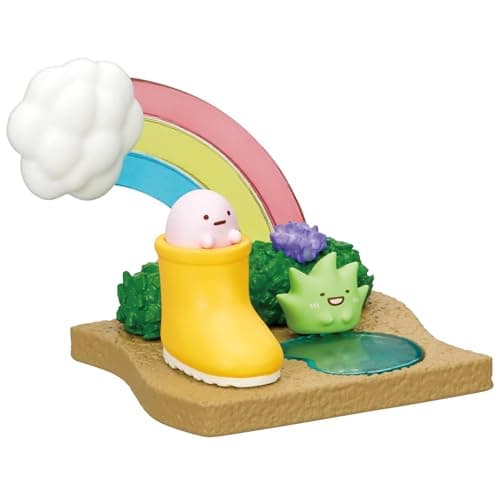 Re-Ment Sumikko Gurashi Walking on a Rainy Day Blind Box for Home Decor Lovers - Includes 1 of 8 Collectible Mini Figuri