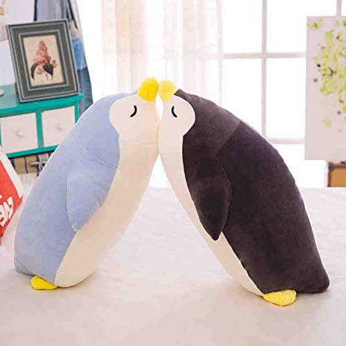 DENTRUN Penguin Stuffed Animals Bulk Kids Girls Boys Adults Birthday Xmas Halloween Blue Black