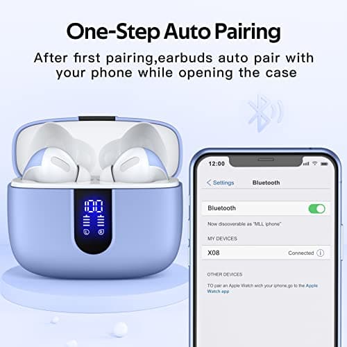 TAGRY True Wireless Bluetooth Headphones with LED Power Display for Smart Phone and Computer
| TAGRY IPX5 Waterproof Tr