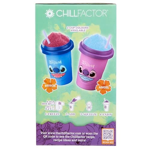 Disney Stitch Chill Factor Original Slushie Maker Cup for Kids and Adults Makes Frozen Drinks and MORE