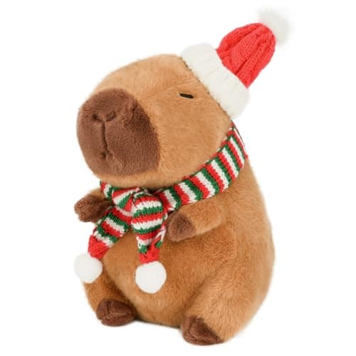 Kawaii Capybara Plush Toy for Kids and Adults - 9 Inch Cute Capybara Stuffed Animal with Turtle Backpack