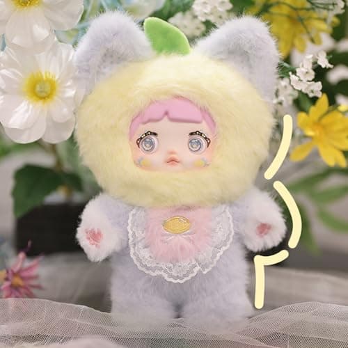 Nommi Interesting Fruits Series Plush Blind Box Toy for Kids Collectible Cute Figures 1PC (1 of 7 Possible Styles) Happy