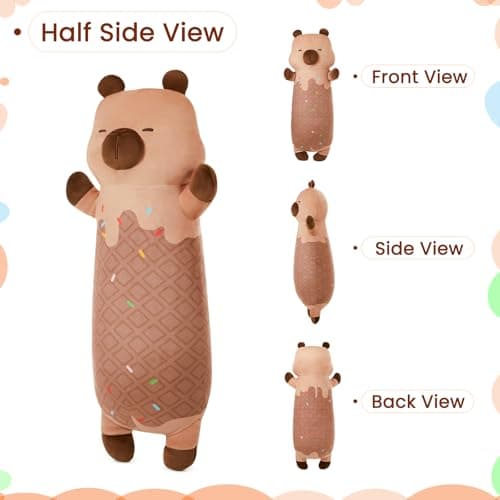 MINISO Long Capybara Soft Throw Pillow for Kids Boys Girls Kawaii Cuddle Sleeptoy, 20"  
MINISO Long Capybara Plush Stuf