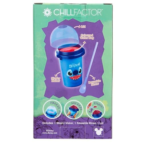 Disney Stitch Chill Factor Original Slushie Maker Cup for Kids and Adults Makes Frozen Drinks and MORE