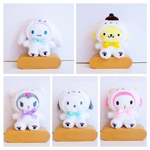 Kawaii White Bear Cross-Dressing Series Plush Soft Doll (A)  
Soft Plush Bear Stuffed Animal Gifts for Girls Kids (A)