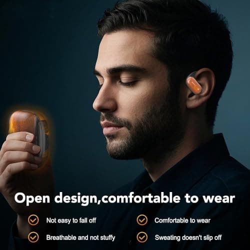 True Wireless Bluetooth 5.4 Open Ear Headphones with Quicksand Charging Case for Daily Use
| MINISO Open Ear Headphones