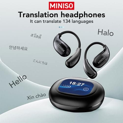 MINISO AI Language Translator Earbuds Real Time OWS Support 134 Languages & Accents
MINISO AI Language Translator Earbud