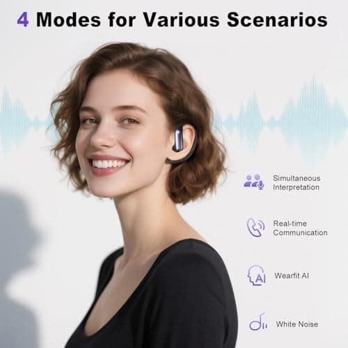 OWS Real Time AI Translation Earbuds for Travel Business Learning