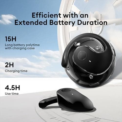 XINLINSHOE Hy-T26 Pro Translation Earbuds for Travel Business Learning (Black) Real Time 144 Language Translator