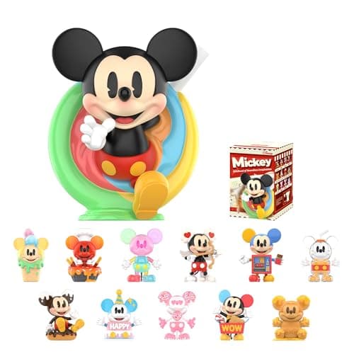 POP MART Disney Mickey Childhood of Boundless Imagination Collectible Blind Box Figures, Random Design Action Figures fo