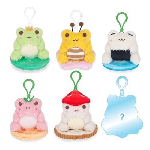 Cuddle Barn PlushGoals Wawa Fits Wawa Sits Super Soft Cute Kawaii Frog Plush Clip