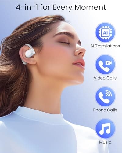 Real Time Translation Earbuds 164 Languages 80H Playtime for Travel and Business White
Real Time Translation Earbuds 164