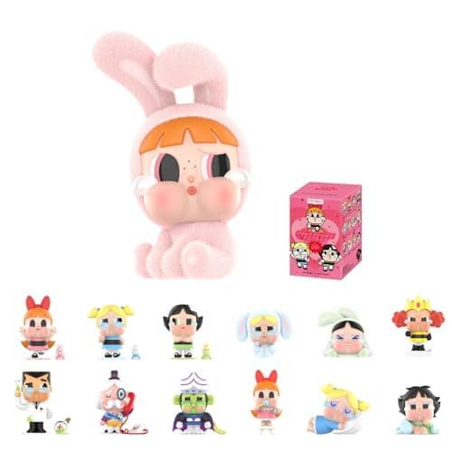 POP MART Crybaby x Powerpuff Girls Series Figures, Crybaby Blind Box Figures Collectible Toys for Girls and Boys Home De