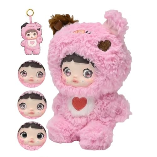 Nommi Blind Box White Sheep Plushie Doll Kawaii Collectible Gift (L)