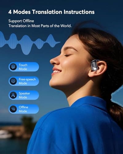 AI 144 Language Translator Earbuds for Travel and Learning with Charging Case
| 3-in-1 Translating Earbuds - Real Time