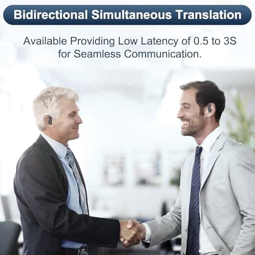 Real Time Translator Earbuds - 144 Languages with Bluetooth for Travelers (Black)
| Real Time Translation Earbuds - Blu