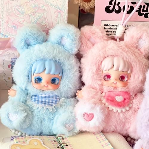 CALEMBOU Plush Blind Box for Kids, Cute Miana Nighty-Night to U Series Stuffed Doll, Kawaii Mystery Toys Collectible for