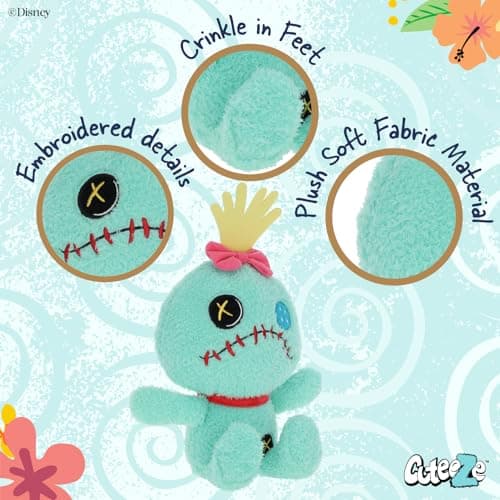 Disney KIDS Cuteeze Scrump Plush Stuffed Animals - Multicolor 12 Inches for Kids