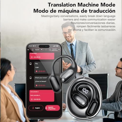 MINISO MS190 AI Translation Earbuds for Real Time Translation, 135 Language Translating Headphones with APP, Translation