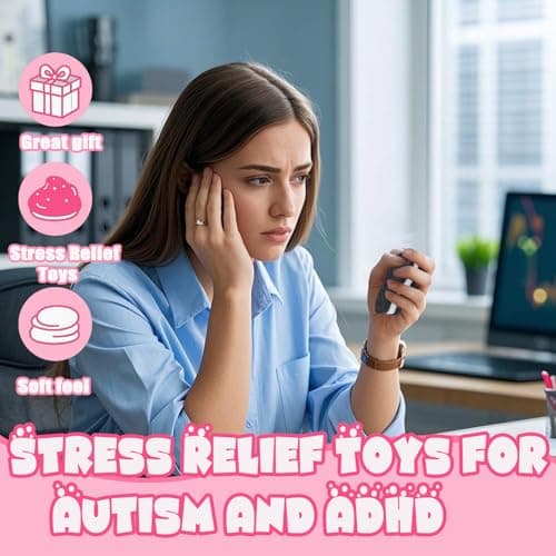 2025 New Stress Relief Toy, Ultra-Soft Decompression Venting Handmade Silicone Squishy, Perfect Desk Accessory for Anxie