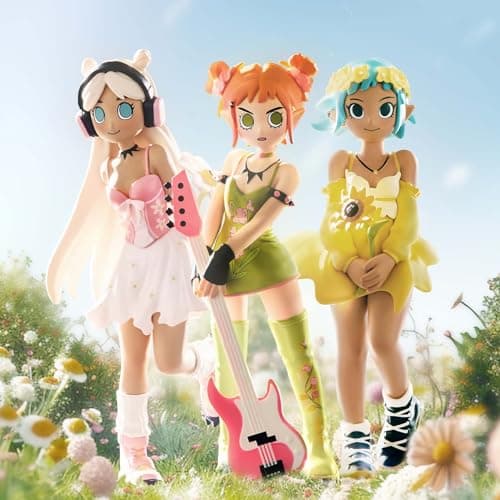POP MART Peach Riot Punk Fairy Series Figures, Random Design Action Figures Collectible Toys for Girls and Boys Home Dec