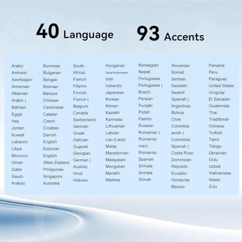 BUGANI AI Language Translation Earbuds 5.4 Bluetooth Headphones for Real Time Translation and 40 Languages Support