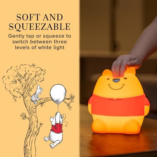 Disney Winnie The Pooh Squish Light Night Light for Kids
| Battery Operated Disney Winnie The Pooh Squish Light USB Lam