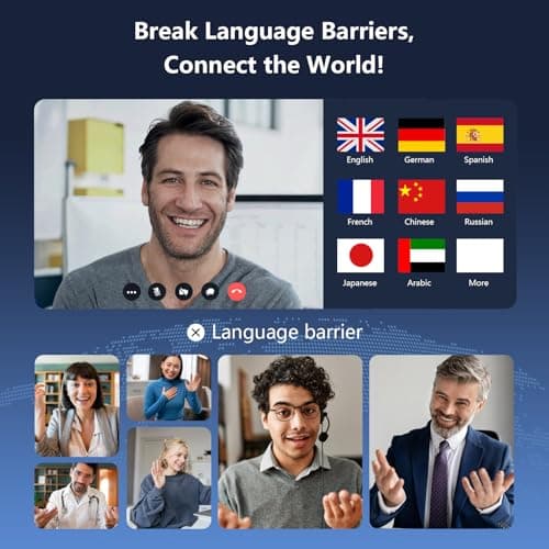 Clip on Earbuds AI Language Translation Headphones for Travel and Business Real-Time Translator
| Real-Time Translator
