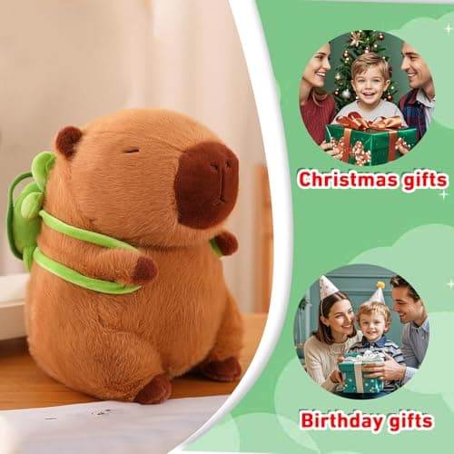 Cute Capybara Plush Stuffed Animal with Turtle Backpack for Kids Boys Girls Valveans Day Birthday Gift  
Kawaii Capybara
